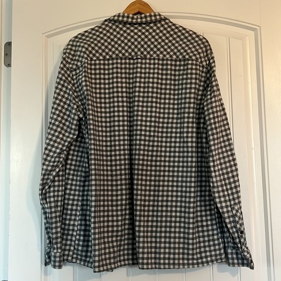 H&M Grey White flannel Shaket Shirt XL - Picture 4 of 6